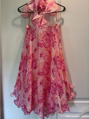 Pink Floral Anthropology dress